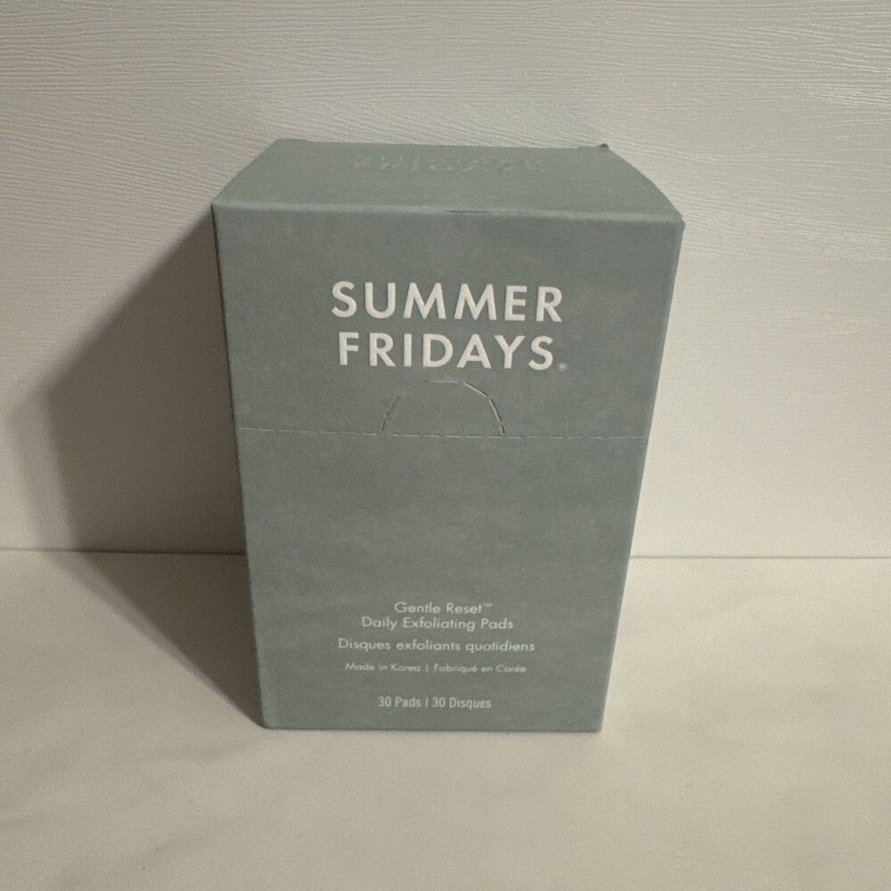 SUMMER FRIDAYS Gentle Reset Daily Exfoliating Pads - 30 PADS - NEW & SEALED!